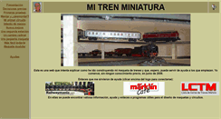 Desktop Screenshot of mitrenminiatura.es