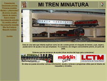 Tablet Screenshot of mitrenminiatura.es